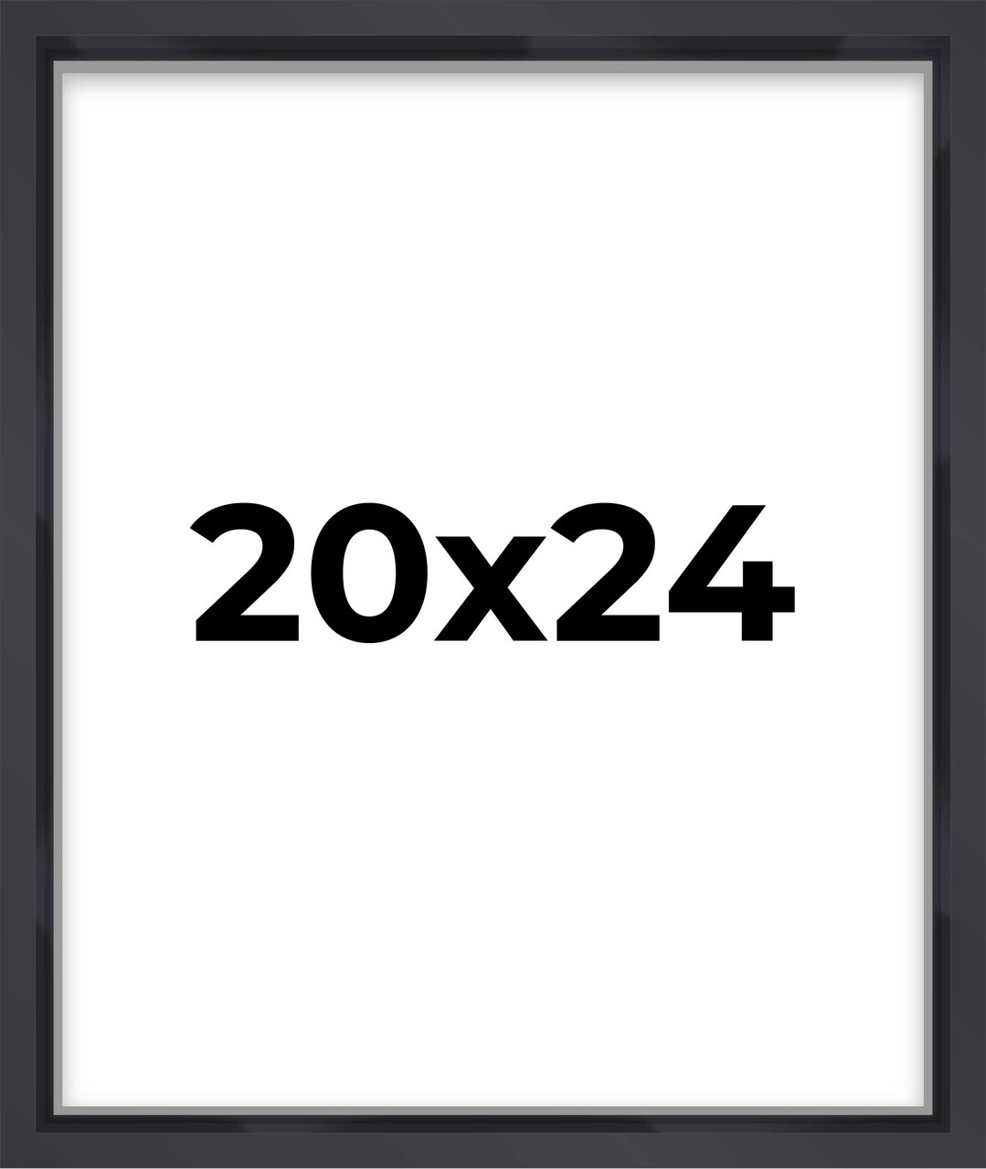 20x24 Shadow Box 1.5" Depth Picture Frame with UV-Resistant Acrylic & Acid Free Backing, Available in 5 Finishes - Black, Brown, Gold, Silver, White